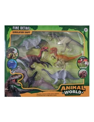 Dinosaurios X6 En Caja Sd16885-sd22749 Pk01
