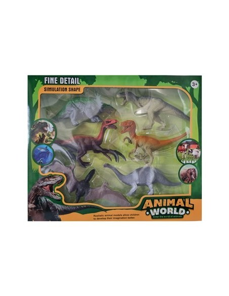 Dinosaurios X6 En Caja Sd16885-sd22749 Pk01
