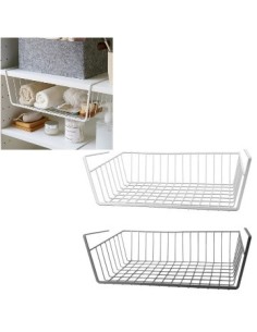 Estante 35x24x14 Organizador Metal Bco-negro Colgante 57915980 Cr02