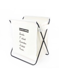 Cesto P-ropa 47x42x54cm Bco C-cano Plegable  B4425 Dec01