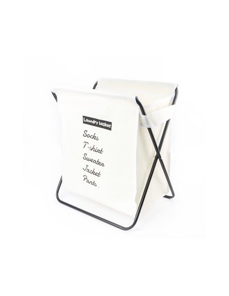 Cesto P-ropa 47x42x54cm Bco C-cano Plegable  B4425 Dec01