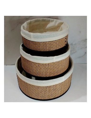Canasto 24x12cm Red Bambu-lienzo Pcu01