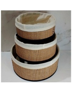 Canasto 21x12cm Red Bambu-lienzo Pcu01
