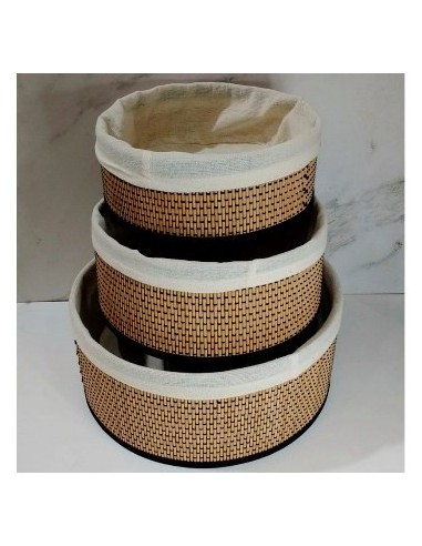 Canasto 21x12cm Red Bambu-lienzo Pcu01