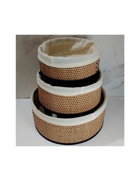 Canasto 21x12cm Red Bambu-lienzo Pcu01