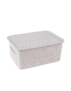 Canasto 22-25x20 Calado C-tapa Blanco 108010 108000 Dsa01