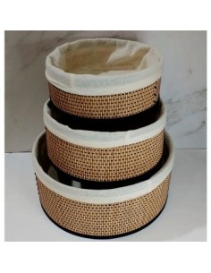 Canasto 29x12cm Red Bambu-lienzo 302653 Pcu01