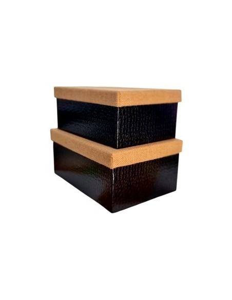 Caja 30x21cm Crocco C-tapa Arpillera Ca6172 Pk01
