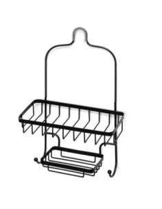 Organizador Bano Negro 1 Estante C- Jabonera 57916204 Cr02