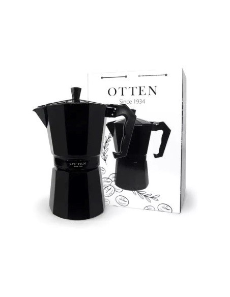 Cafetera Expresso Negra P-12 Tazas Gas0181 Dun01