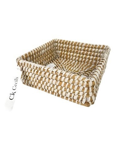 Canasto 22x8cm Cuad Seagrass Ce62283 Cec03