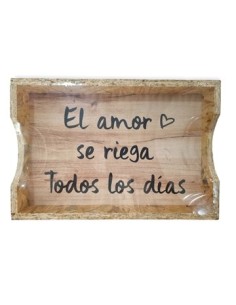 Bandeja 30x20cm Natural C-frases 8805 Decozu