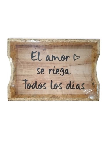 Bandeja 30x20cm Natural C-frases 8805 Decozu