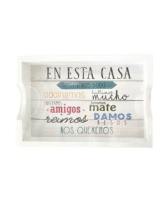 Bandeja 30x20cm Deco C-frases 6500-6520 Decozu