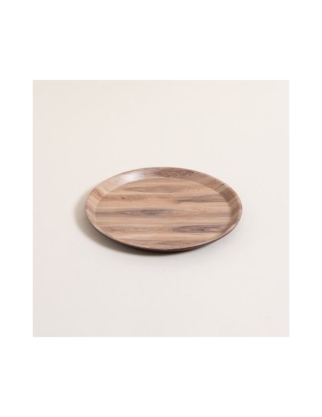 Bandeja 28cm Redonda Simil Madera 113902 Mish02