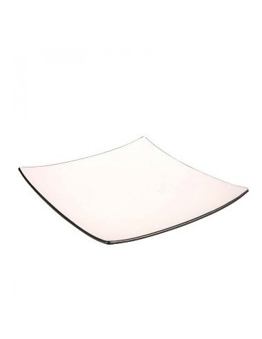 Plato 21cm Porcelana Cuadrado 101579  Dsa01