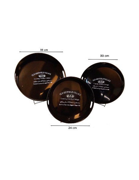 Bandeja 30cm Redonda Estampada Bco-negro In220002-in230023 Ori02