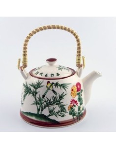 Tetera 900ml Porcelana C/infusor Asa Mimbre 102000 102010 102055 D3040 Dec01 Dsa01