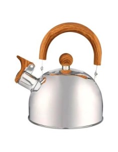 Pava Acero 1.5lts Silbadora Mango Simil Madera Kt146c Hud01 (m)