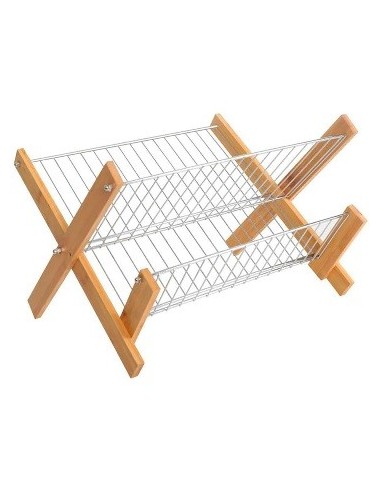 Escurreplatos Plegable Metal Negro C-bambo 301753 Pcu01