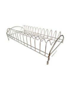 Escurre Platos 19x38 Acero-negro C- Bandeja Plast  1 Piso  57912766 Cr02  Yw-4110 Ori02  5349