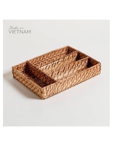 Cubiertero 24x34cm Mimbre Negro-natural 0503190-0503158 Mish02