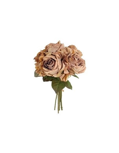 Ramo 25 Cm  Rosas Envejecidas 5 Varas Fr118-fr119-fr20 Jun02