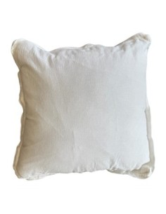 Almohadon 43x43cm Blanco C/relleno C/flecos 25603040 Tal01
