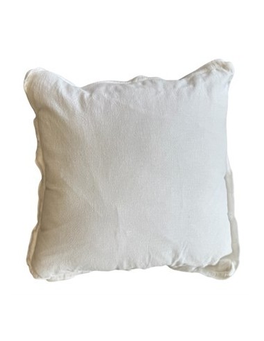 Almohadon 43x43cm Blanco C/relleno C/flecos 25603040 Tal01