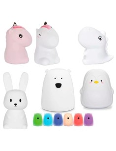 Lampara Velador 17cm Animales  Ll115-ll125-ll127-ll131-ll132 Ck01