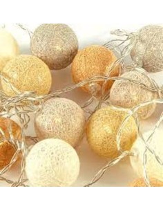 Guirnalda X10 Esferas 6cm S-led Col  Surt  Ga1-ga2-ga3-ga4-ga35 Gal01