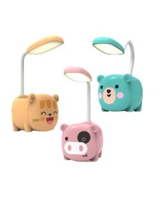 Velador 15cm Animalitos Led De Escritorio C-portalapices 510779-510787 Surt01