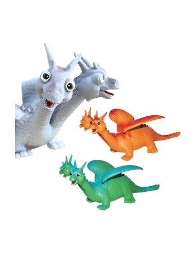 Dragones 2 Cabezas 39cm Latex  Wc-2825-30 Tv01