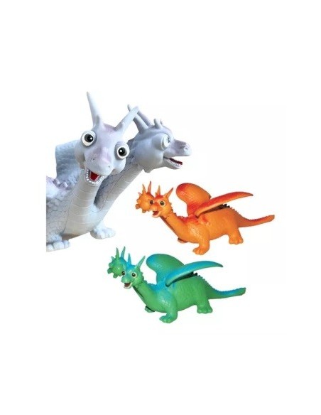 Dragones 2 Cabezas 39cm Latex  Wc-2825-30 Tv01