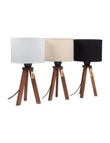 Velador Mesa Pie Madera Tripode Monaco Art05 -m-