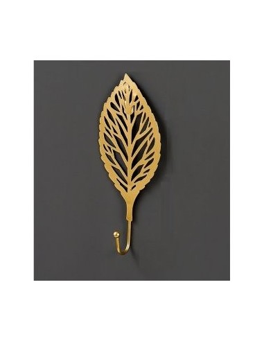 Perchero Hoja Metal Dorado 201031-201032 Cs120-1289c-d Man02 Dsa01