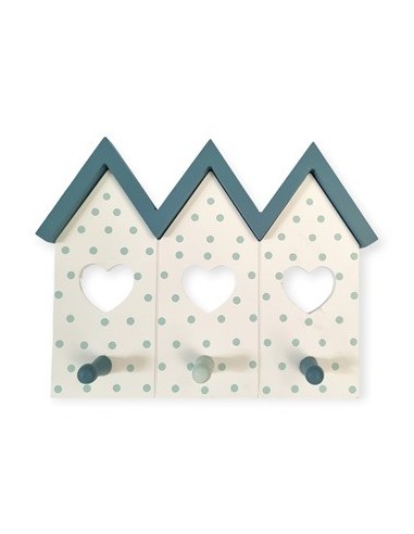 Perchero X 3 Casita Madera Deco 067de4049 Dol01