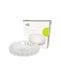 Cenicero Vidrio Rombos11 5x3 Cm D4184- D4169 Dec01 -b48-