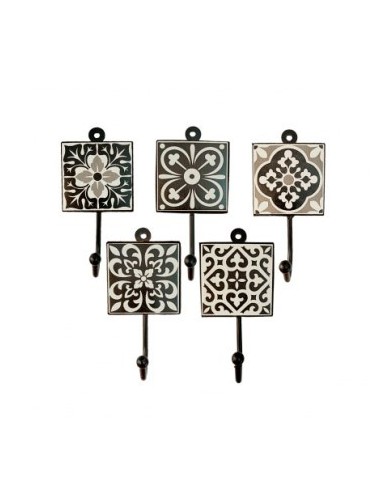 Perchero X1 8x8cm Cuad  Ceramica Decorado Pccs3 Gal01