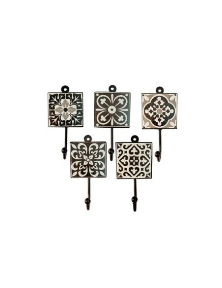 Perchero X1 8x8cm Cuad  Ceramica Decorado Pccs3 Gal01