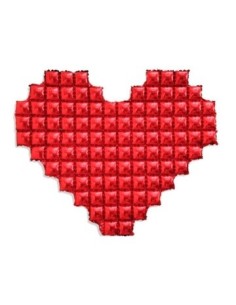 Globo Corazon Tetris Bolsa U22-354 Clv01 -e-