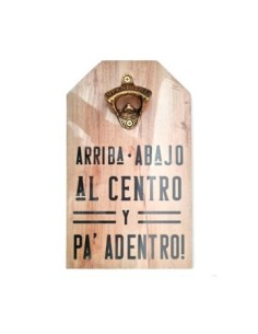 Destapador Madera P- Colgar C -frases 8865-6300 Decozu