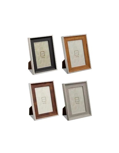 Centro De Mesa F-hoja 40x11cm Madera Natural 2277 Man02