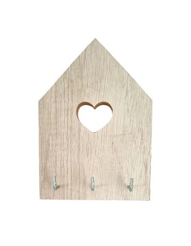 Portallave Madera 17x12cm House Et01