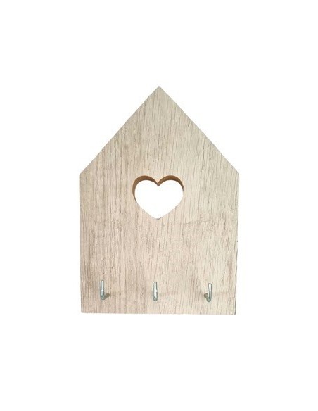 Portallave Madera 17x12cm House Et01