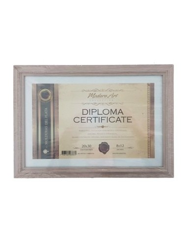 Cuadro P/diploma 20x30 Madera Milano D112 Mdp01 (b24)