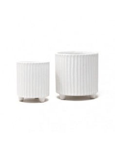 Maceta 12x10cm Rayas Blancas Md9c Gal01