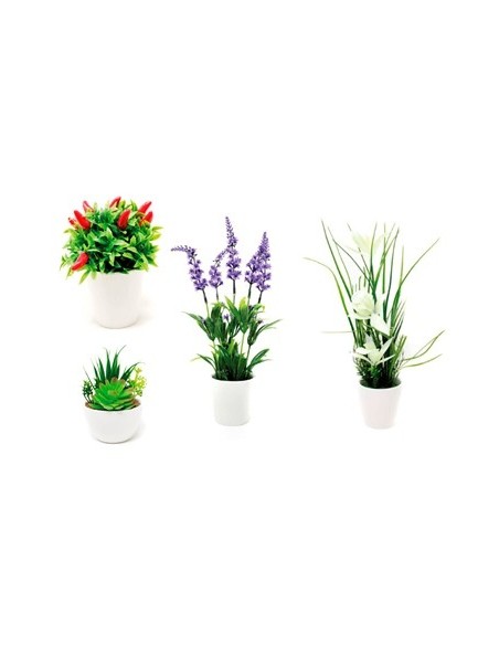 Maceta Ceramica 10cm  Flores Surt  Bf60-bc3-bl9-bf46-bf64-bf63 Gal01