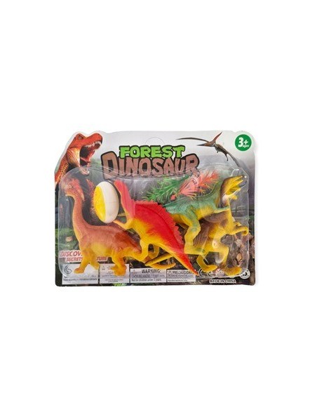Dinosaurio X4 + Huevo Blister 50373 Seb01
