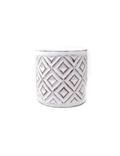 Maceta 14x14cm Cemento Labrado Mc2c-mc3c Gal01